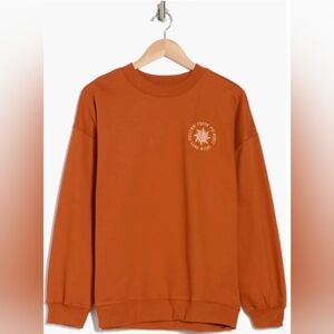 Billabong Boyfriends Back Sweatshirt, Color Tobacco Brown Size S